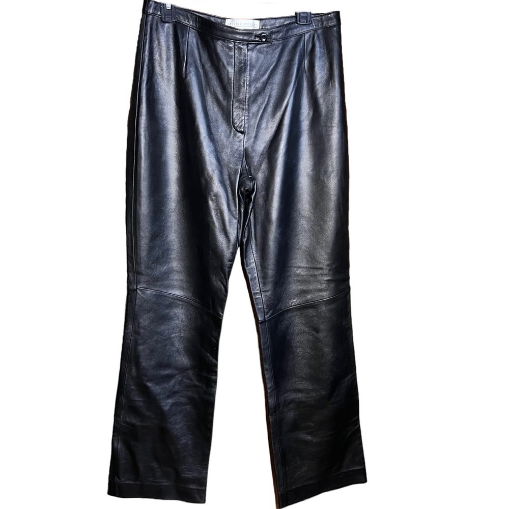 Valerie Stevens (EUC) Lined High Waist Genuine Leather Pants Size 10